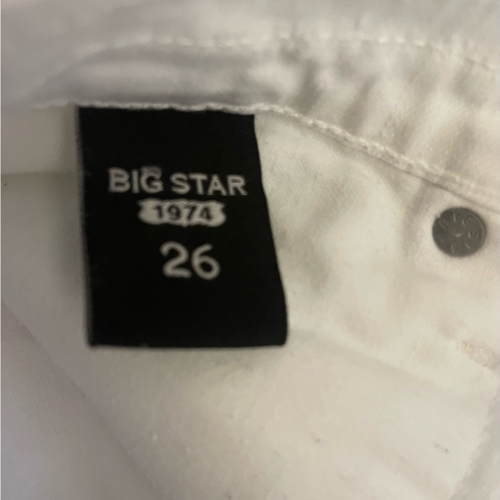 Big Star White Slouchy Fit Denim Short - Picture 4 of 5